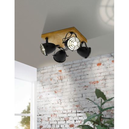 Eglo 49079 - Lámpara de focos GATEBECK 4xE14/40W/230V