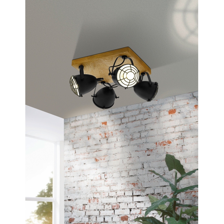 Eglo 49079 - Lámpara de focos GATEBECK 4xE14/40W/230V