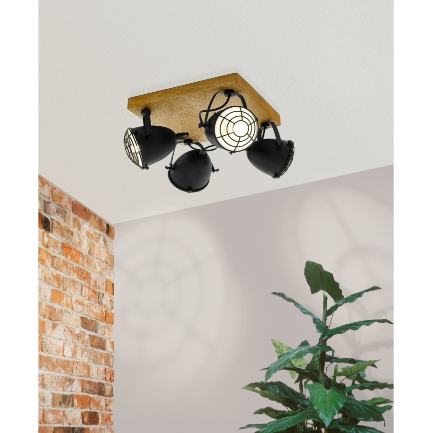 Eglo 49079 - Lámpara de focos GATEBECK 4xE14/40W/230V