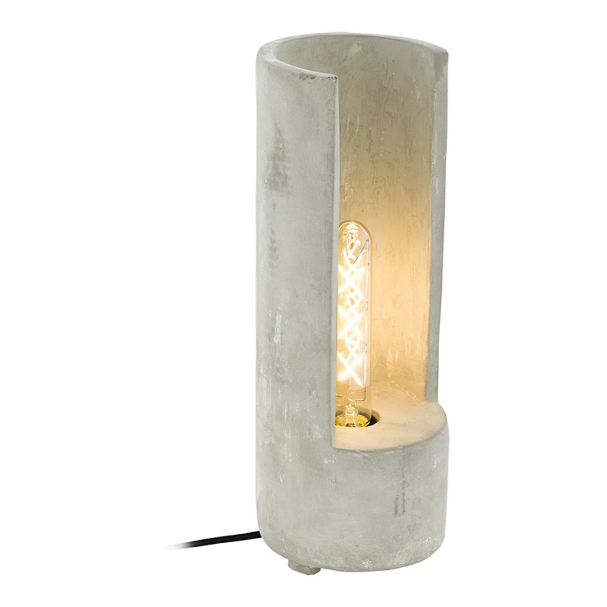 Eglo 49112 - Lámpara de mesa LYNTON 1xE27/60W/230V beton