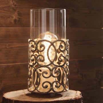 Eglo 49274 - Lámpara de mesa CARDIGAN 1xE27/60W/230V