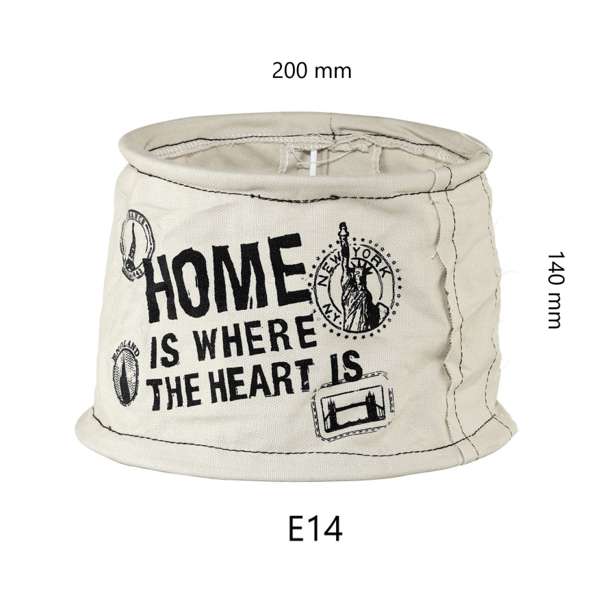Eglo 49442 - Pantalla VINTAGE Pytel Home para casquillo E14, diámetro 20 cm