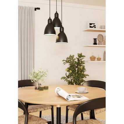 Eglo 49465 - Lámpara de techo PRIDDY 3xE27/60W/230V