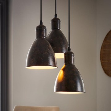 Eglo 49493 - Lámpara colgante PRIDDY 1 3xE27/60W/230V