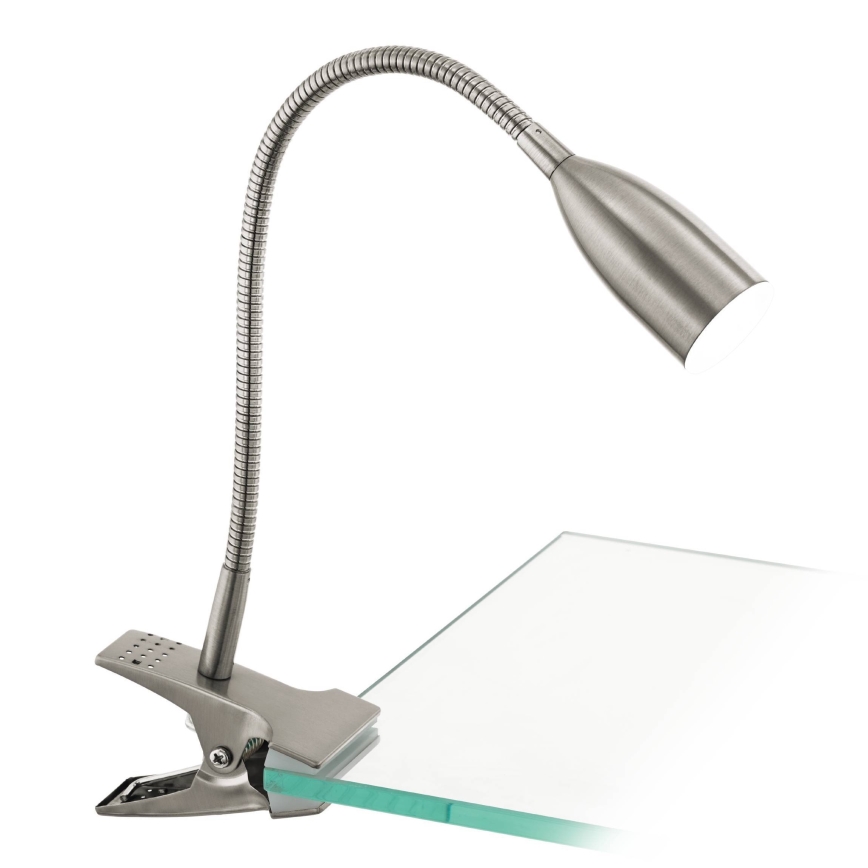 Eglo 54647 - Lámpara de mesa LED con clip LED/4,5W/230V 3000K cromo mate