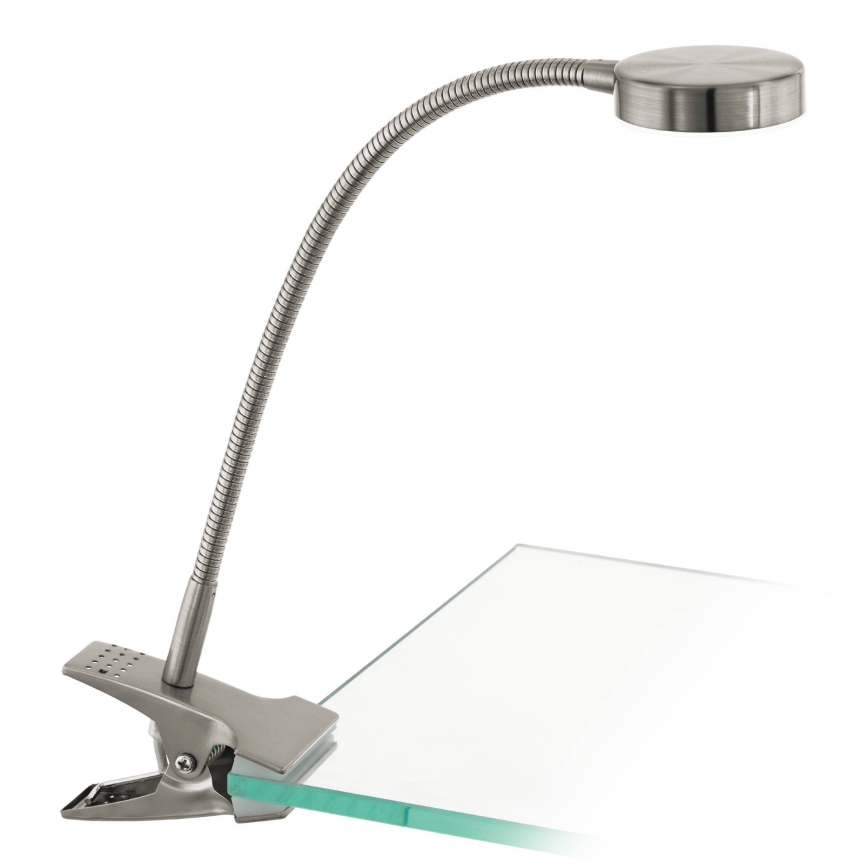 Eglo 54648 - Lámpara de mesa LED con clip LED/4,5W/230V 3000K cromo mate