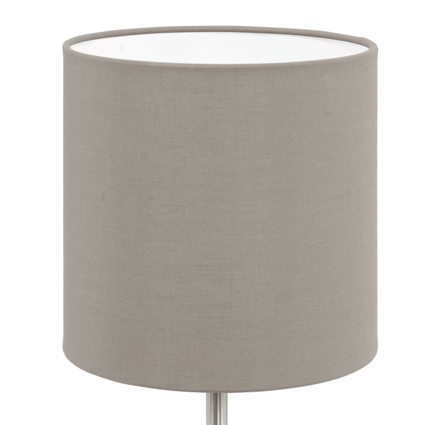 Eglo 54745 - Lámpara de mesa ANADIA 1xE14/40W/230V taupe/cromo mate