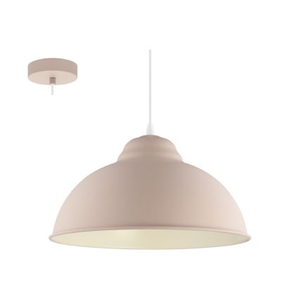 Eglo 54964 - Lámpara colgante TRURO-P 1xE27/60W/230V rosa