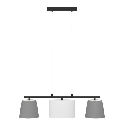 Eglo 55207 - Lámpara colgante ALMEIDA 3xE14/25W/230V gris