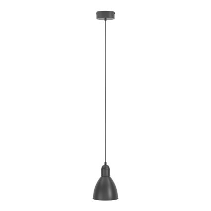 Eglo 55243 - Lámpara colgante PRIDDY con cable 1xE27/60W/230V, negra