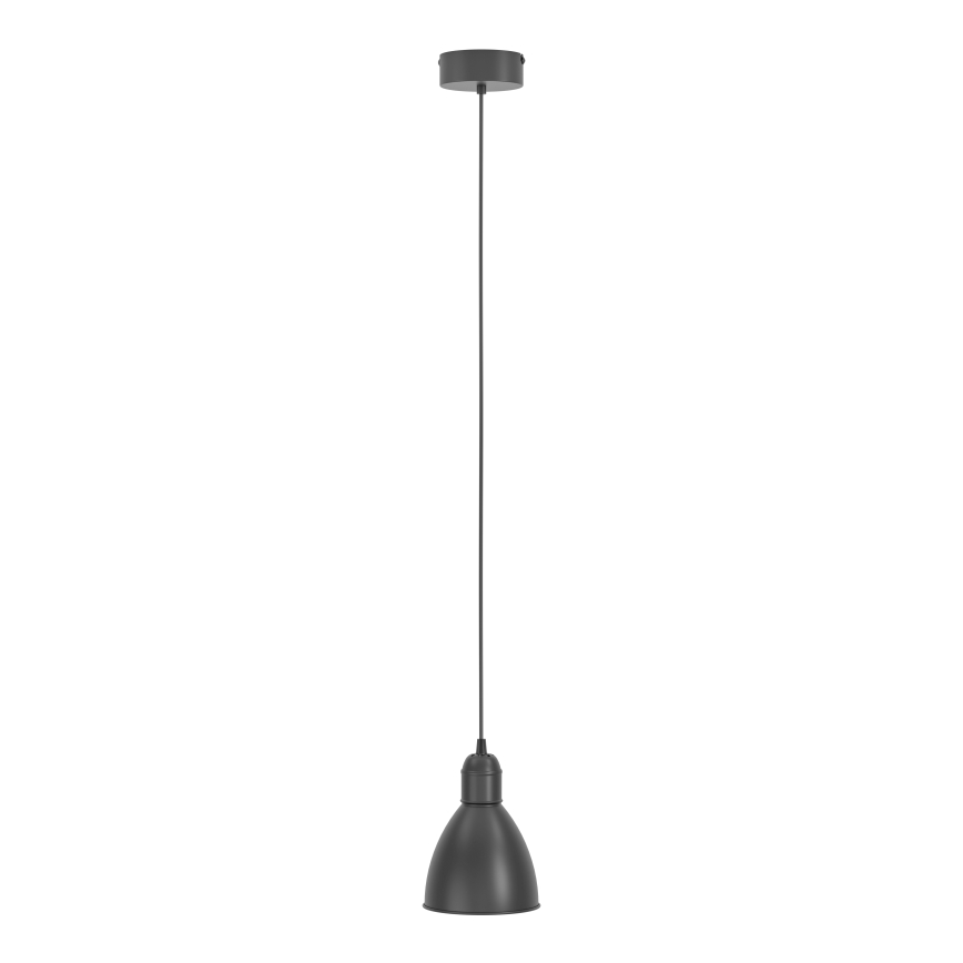 Eglo 55243 - Lámpara colgante PRIDDY con cable 1xE27/60W/230V, negra