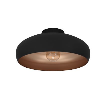 Eglo 55248 - Plafón MOGANO 1xE27/60W/230V negro