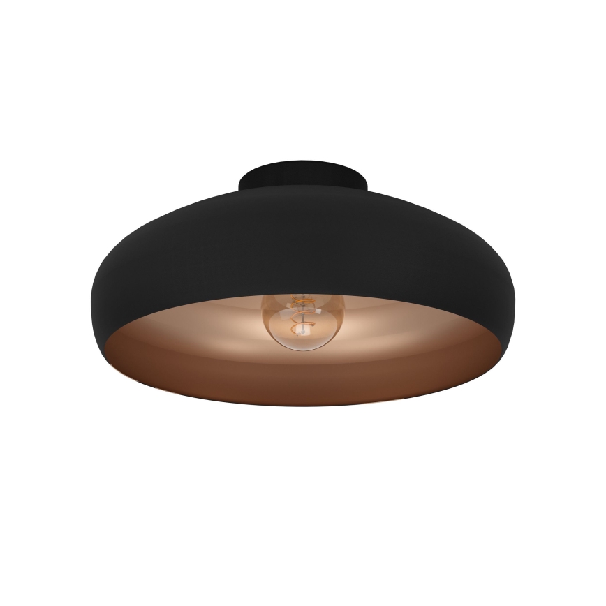 Eglo 55248 - Plafón MOGANO 1xE27/60W/230V negro