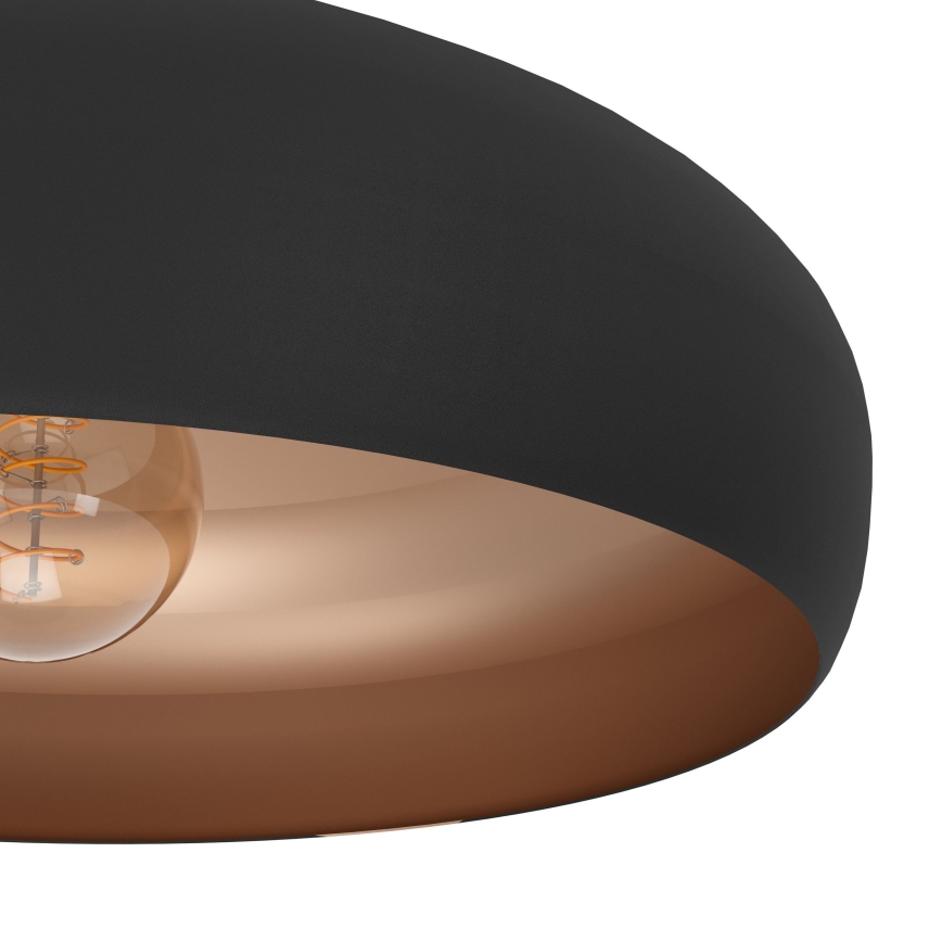 Eglo 55248 - Plafón MOGANO 1xE27/60W/230V negro