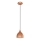 Eglo 55284 - Lámpara colgante con cable CORETTO 1xE27/60W/230V acabado en cobre