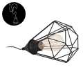 Eglo 55297 - Lámpara de mesa con enchufe TARBES 1xE27/60W/230V