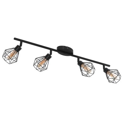 Eglo 55301 - Foco LED ZAPATA 4xG9/3W/230V negro
