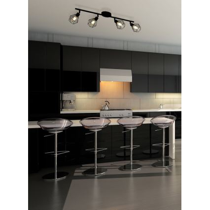 Eglo 55301 - Foco LED ZAPATA 4xG9/3W/230V negro