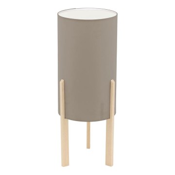 Eglo 55311 - Lámpara de mesa CAMPODINO 1xE27/60W/230V taupe
