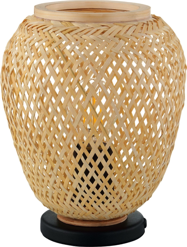 Eglo 55699 - Lámpara de mesa DEMBLEBY 1xE27/40W/230V beige