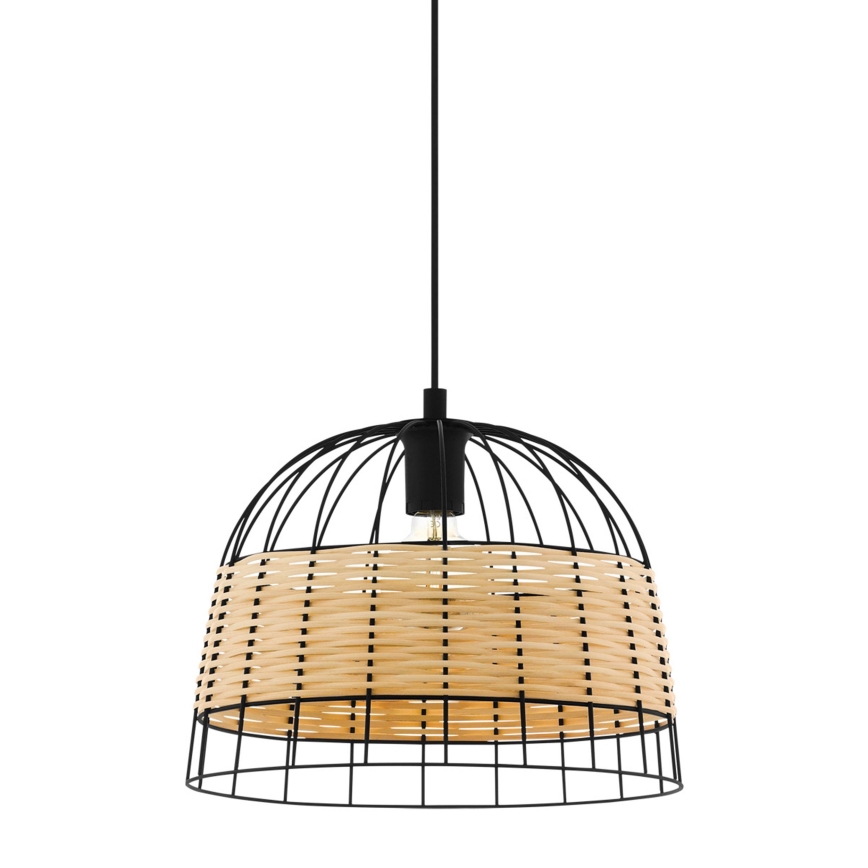 Eglo 55709 - Lámpara colgante ANWICK 1xE27/40W/230V ratán