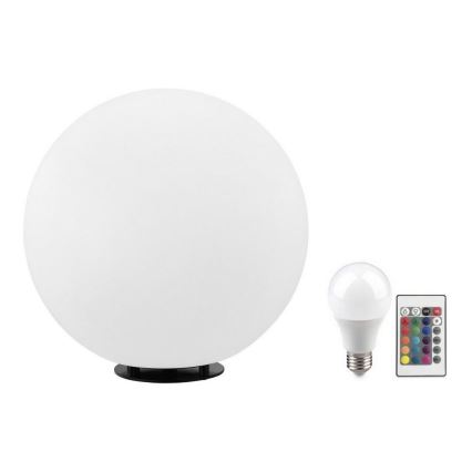 Eglo 55787 - LED RGBW Lámpara de exterior MONTEROLO-C 1xE27/9W/230V 2700-6500K IP65 diá. 39 cm + control remoto