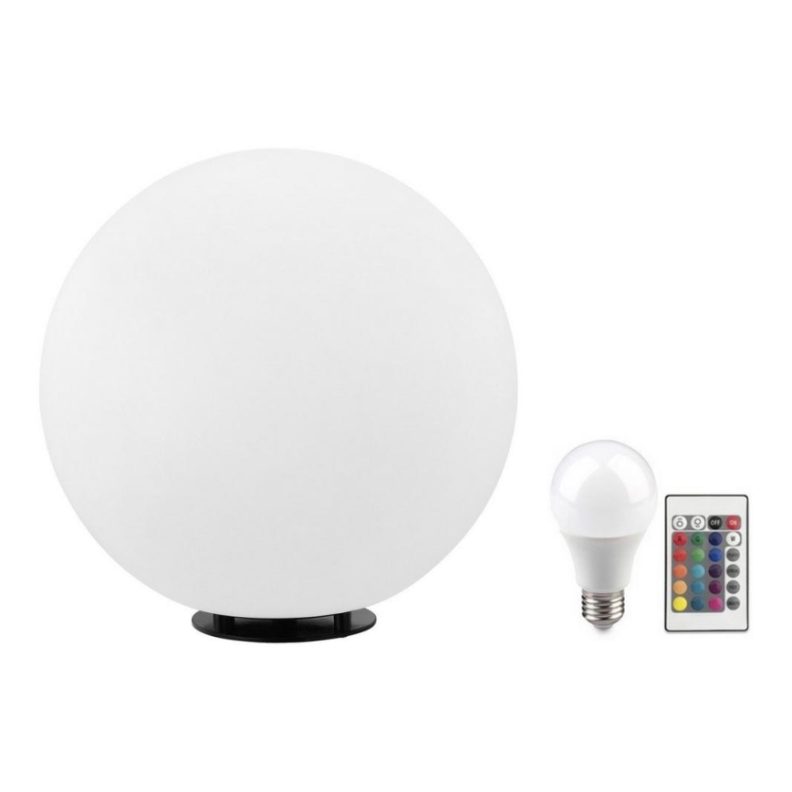 Eglo 55787 - LED RGBW Lámpara de exterior MONTEROLO-C 1xE27/9W/230V 2700-6500K IP65 diá. 39 cm + control remoto