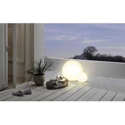 Eglo 55787 - LED RGBW Lámpara de exterior MONTEROLO-C 1xE27/9W/230V 2700-6500K IP65 diá. 39 cm + control remoto