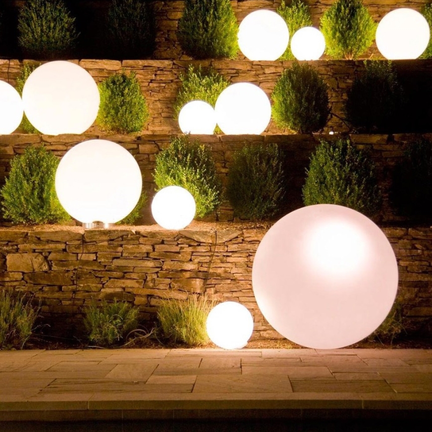 Eglo 55787 - LED RGBW Lámpara de exterior MONTEROLO-C 1xE27/9W/230V 2700-6500K IP65 diá. 39 cm + control remoto