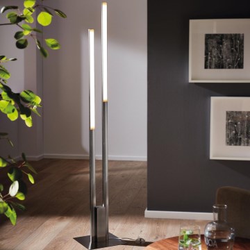 Eglo 55972 - Lámpara de pie LED RGBW regulable FRAIOLI-C LED/34W/230V 2700-6500K cromado mate + control remoto