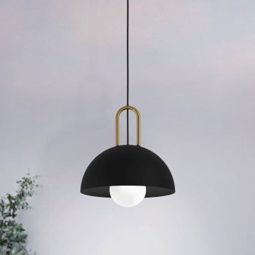 Eglo 56459 - Lámpara colgante CALMANERA con cable 1xE27/40W/230V negra