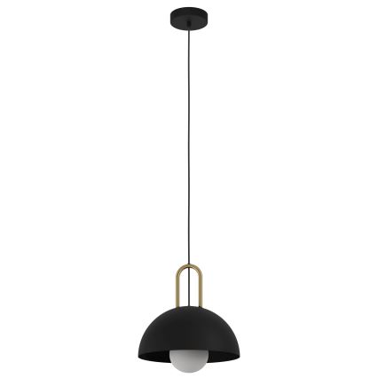 Eglo 56459 - Lámpara colgante CALMANERA con cable 1xE27/40W/230V negra