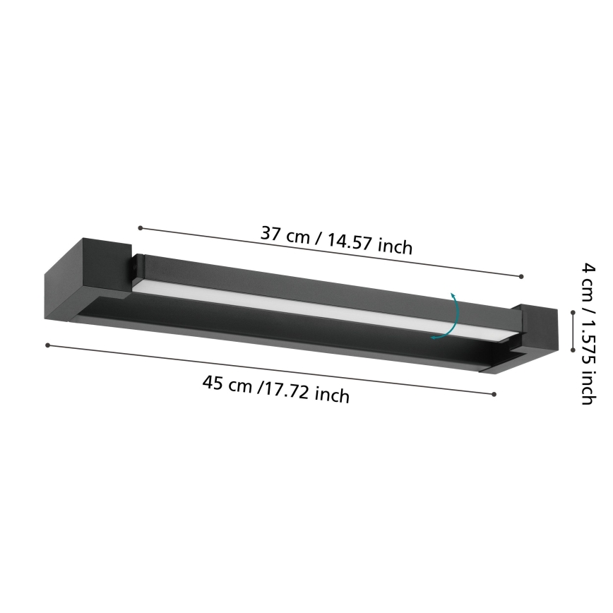 Eglo 56464 - Iluminación LED para espejos de baño GEMILIANA LED/8,9W/230V 4000K 45 cm IP44