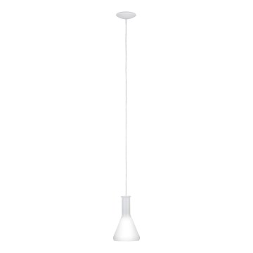 Eglo 62264 - Lámpara colgante con cable PASCOA PRO 1xE27/60W/230V 16,8 cm blanca