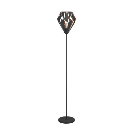 Eglo 62838 - Lámpara de pie CARLTON PRO 1xE27/60W/230V negro