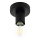 Eglo 64104 - Plafón IGUALA 1xE27/40W/230V negro