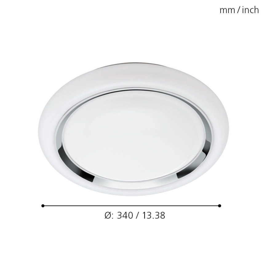Eglo 64529 - Plafón LED RGBW regulable CAPASSO-C LED/17W/230V blanco