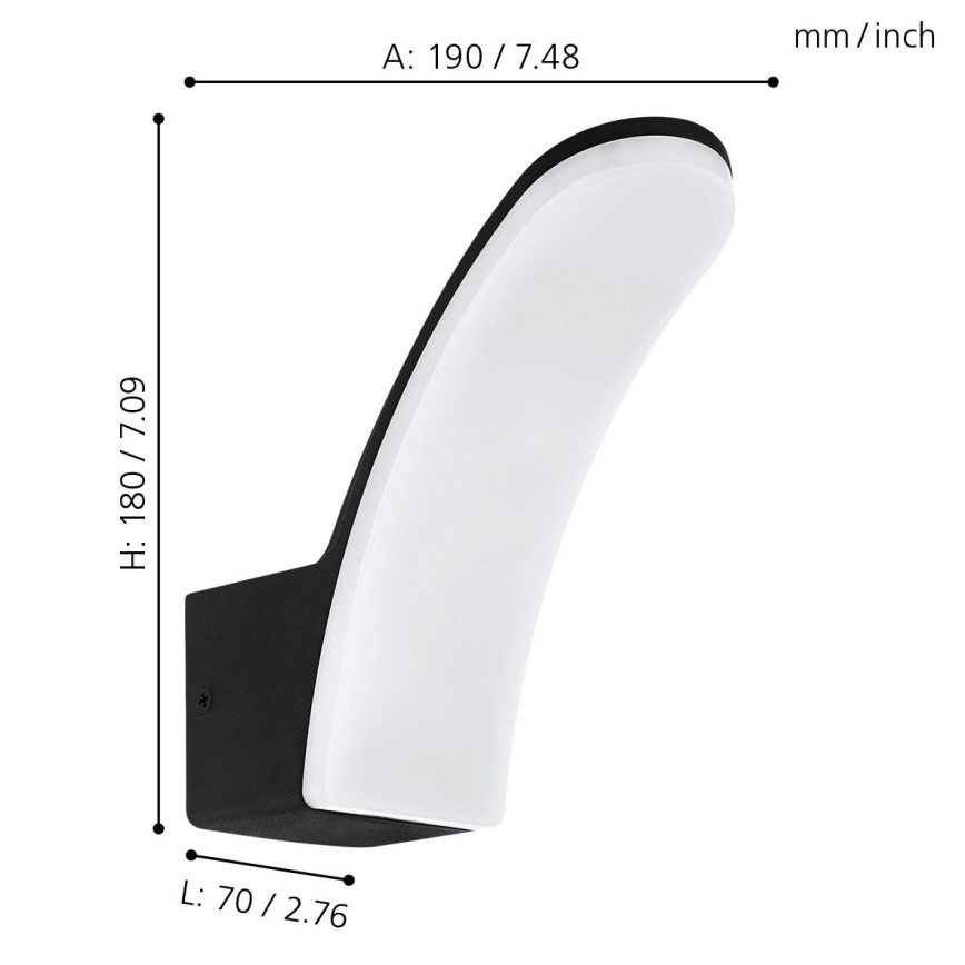 Eglo 74019 - Aplique LED para exterior LACONELLA LED/11,5W/230V 3000K IP44