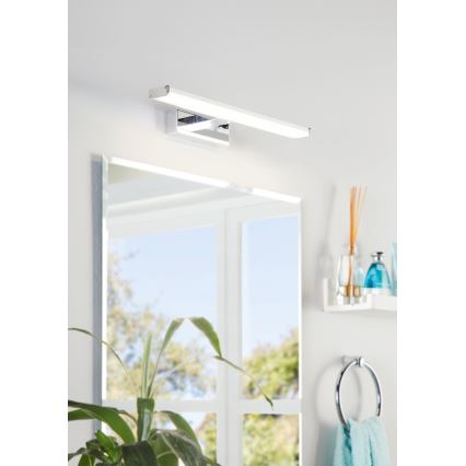 Eglo 74051 - Iluminación LED para espejos de baño GALENZANA LED/7,4W/230V 4000K 40 cm IP44 cromo brillante