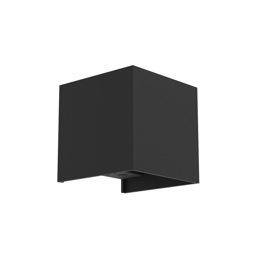 Eglo - Aplique de pared exterior recargable LED regulable con sensor de movimiento y sensor crepuscular LED/2,2W/5V IP44 negro