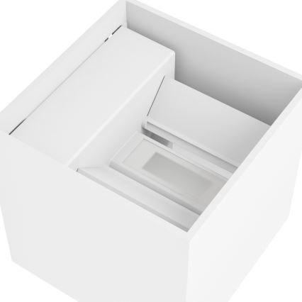 Eglo - Aplique de pared exterior recargable LED regulable con sensor de movimiento y de crepúsculo LED/2,2W/5V IP44 blanco