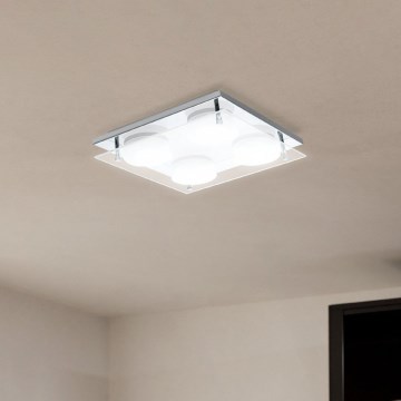 Eglo 75329 - Luminaria de techo LED ABIOLA 4xLED/6W/230V cromo brillante