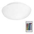 Eglo 75351 - Lámpara de techo LED RGB regulable ELLA-C 1xE27/7,5W/230V con mando a distancia