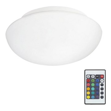 Eglo 75351 - Lámpara de techo LED RGB regulable ELLA-C 1xE27/7,5W/230V con mando a distancia