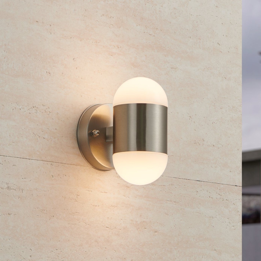 Eglo 75392 - Aplique de pared LED para exterior MEROLA 2xLED/3,7W/230V IP44 cromo mate