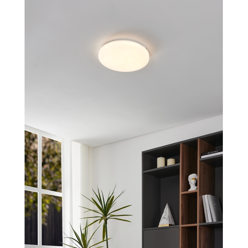 Eglo - Plafón LED con sensor de movimiento LED/15,5W/230V 3000K diá. 33 cm blanco