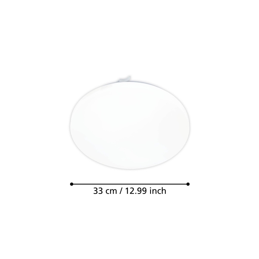 Eglo - Plafón LED con sensor de movimiento LED/15,5W/230V 3000K diá. 33 cm blanco