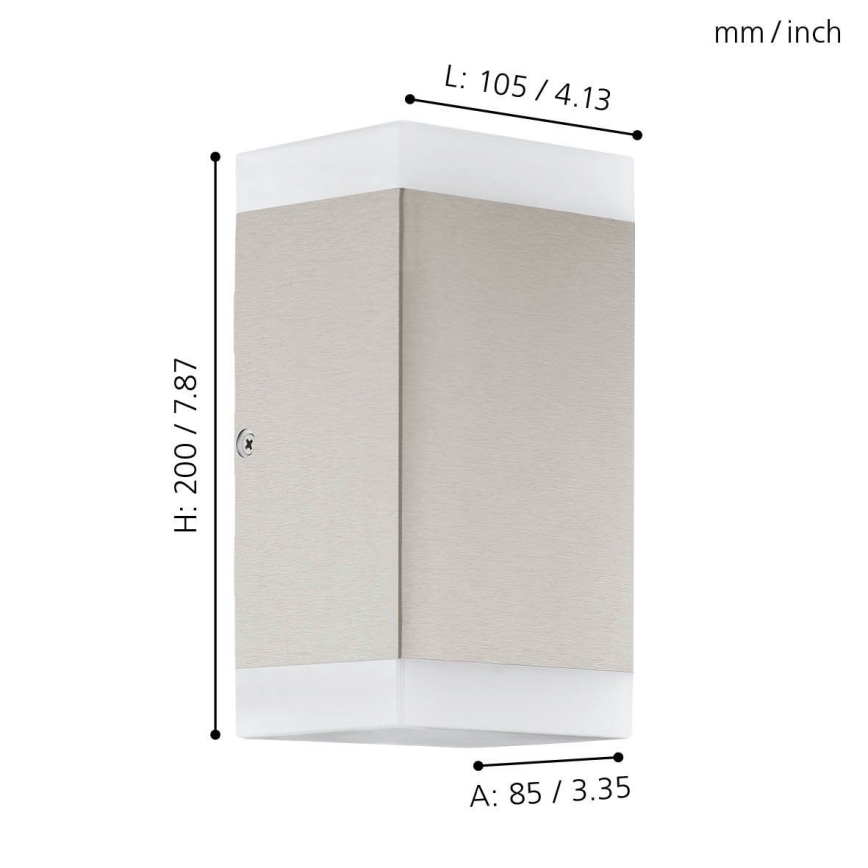 Eglo - Aplique LED para exterior 2xGU10/4,6W/230V IP44