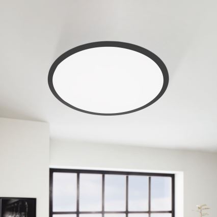 Eglo 75577 - Plafón LED regulable SALOBRENA-TW LED/32,5W/230V diá. 60 cm + control remoto