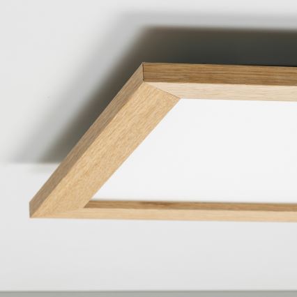 Eglo 75643 - Lámpara de techo LED CALEMAR LED/19W/230V 4000K 43,7 x 43,7 cm roble